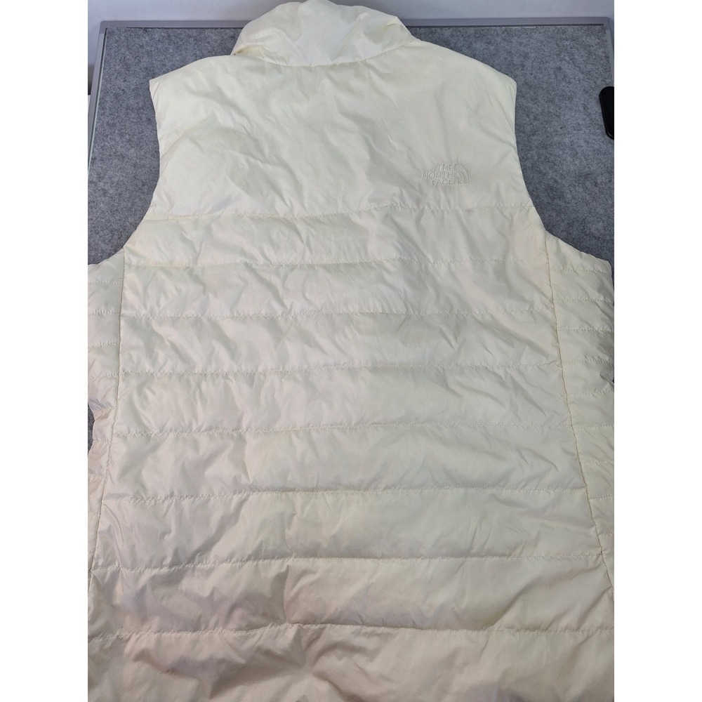 The North Face Aconcagua 550 Down Puffer Vest Womens XXL Cream Off-White Zip Up - Picture 6 of 6